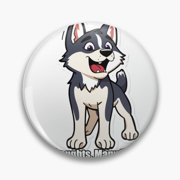 Item preview, Husky Sticker - I Have Thoughts Many Thoughts - Vocal Husky designed and sold by pawdrops.