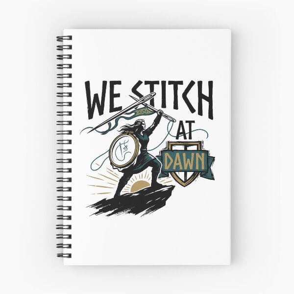 Item preview, We Stitch At Dawn Funny Sewing Quilting Craft Lover Retro Design designed and sold by get55shirt.
