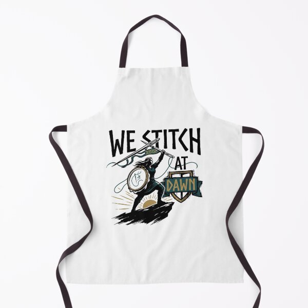 Item preview, We Stitch At Dawn Funny Sewing Quilting Craft Lover Retro Design designed and sold by get55shirt.