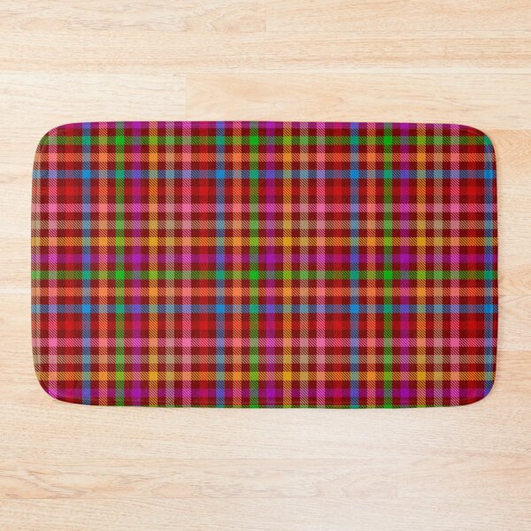 Item preview, Colorful Rainbow Gingham Plaid Design - Red  designed and sold by PatternTitan.
