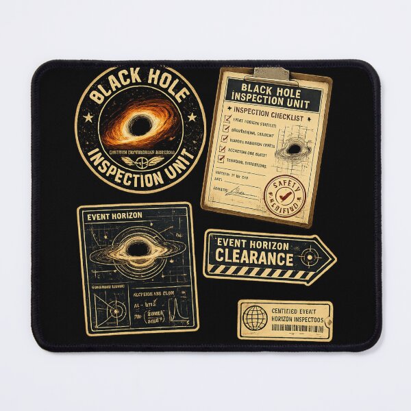 Item preview, Black Hole Inspection Unit Stickers designed and sold by Houldi.