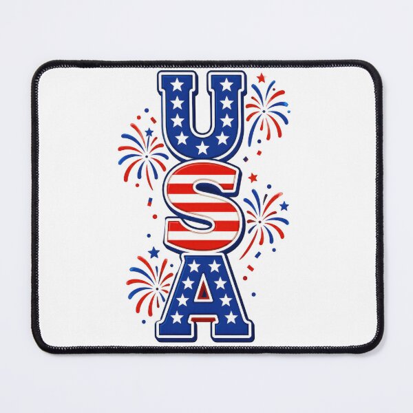 Item preview, USA Stars Stripes Fireworks Fourth of July designed and sold by jgvisualarts.