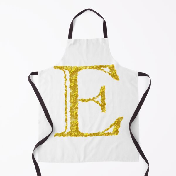 Item preview, E gold letter designed and sold by Black-White-art.