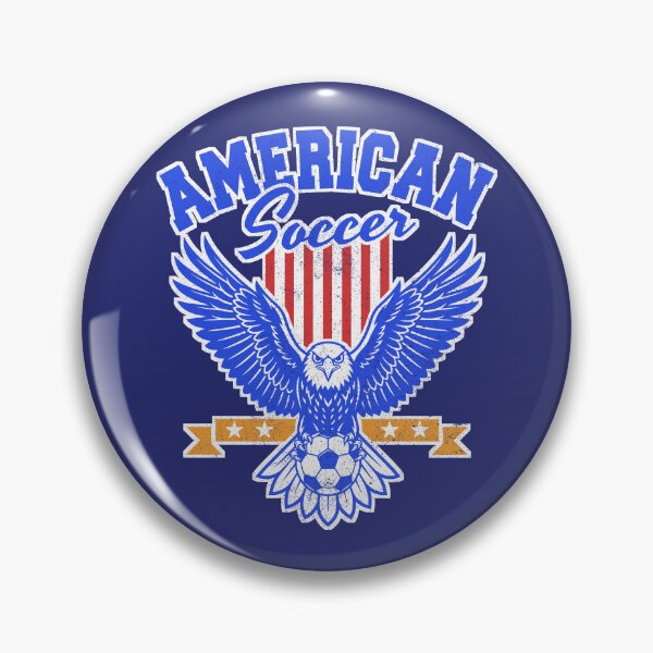 Item preview, American Soccer Vintage Eagle Emblem For Sports Fans designed and sold by roarsomethings.