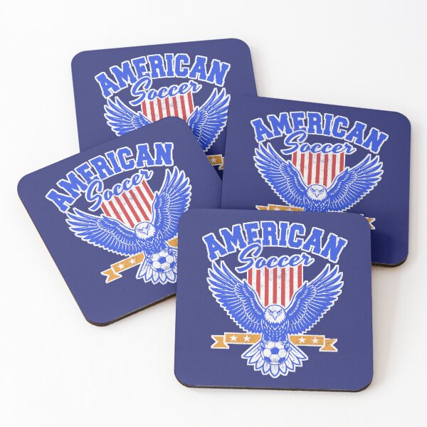 Item preview, American Soccer Vintage Eagle Emblem For Sports Fans designed and sold by roarsomethings.