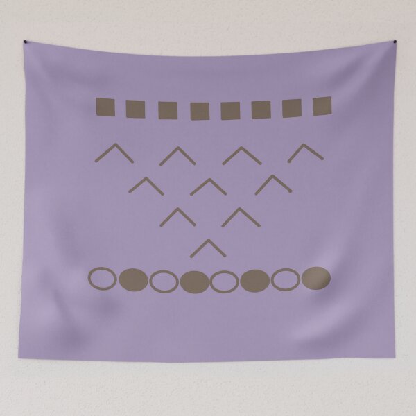 Item preview, Muted Lavender and Taupe Geometric Cipher designed and sold by CaramelCo.