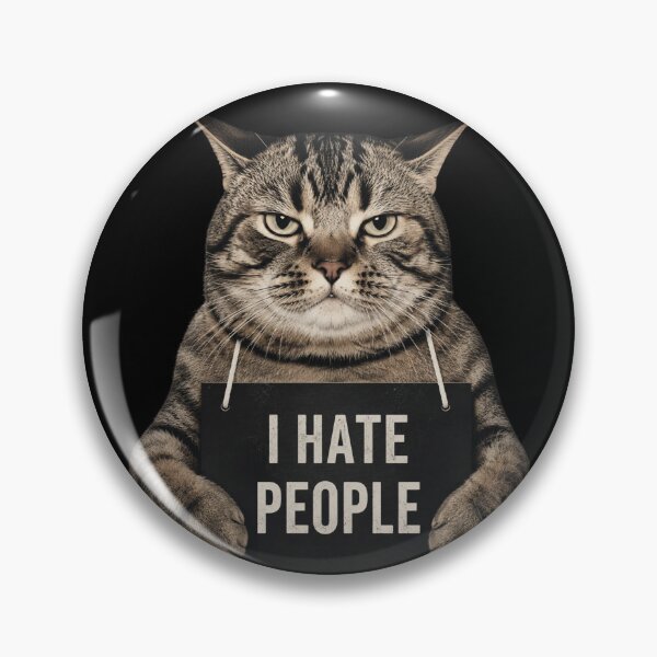 Item preview, Grumpy Cat Mugshot I Hate People designed and sold by Ioanna-Studio.