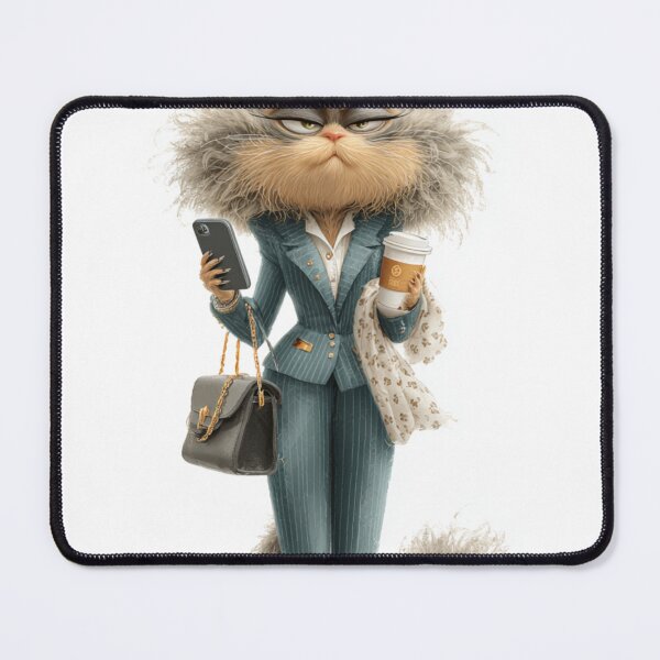 Item preview, Queen Cat with Coffe designed and sold by LovePrintArt.