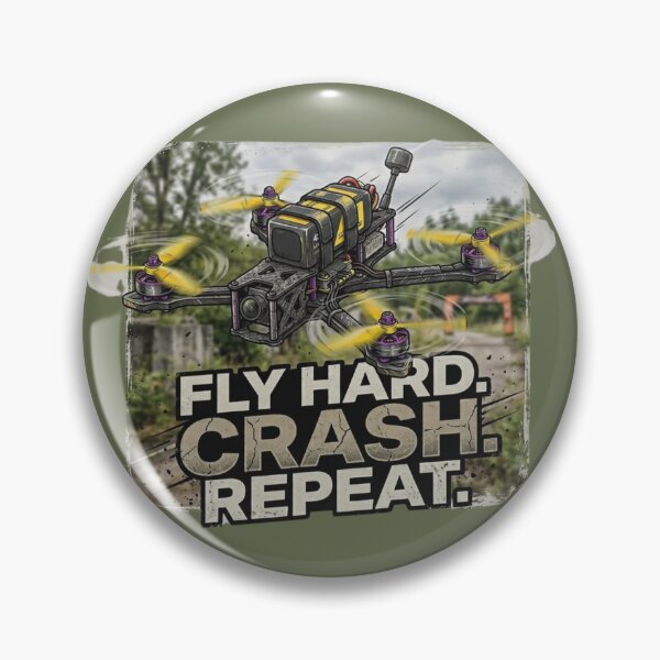Item preview, Fly Hard. Crash. Repeat. designed and sold by KwiatoS.