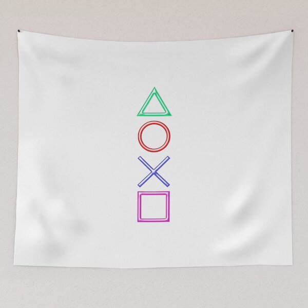 Item preview, botones de playstation de metal brillante designed and sold by Black-White-art.