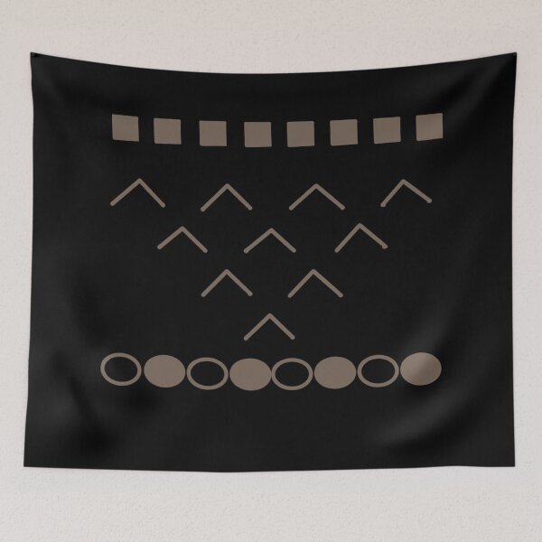 Item preview, Diseño geométrico minimalista - Estilo boho chic en negro y gris topo designed and sold by CaramelCo.