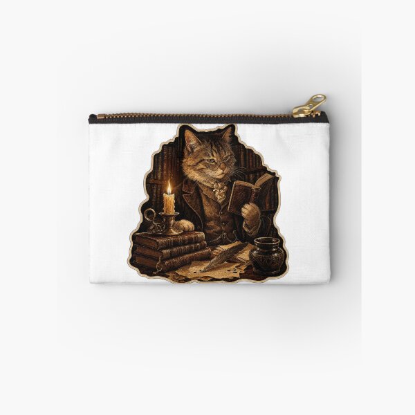 Item preview, Scholar Cat in Candlelight Library designed and sold by puredevn.
