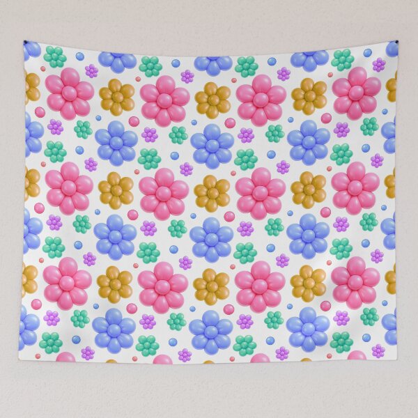 Item preview, Colorful Balloon Flower Sticker Pattern designed and sold by tviyluv.