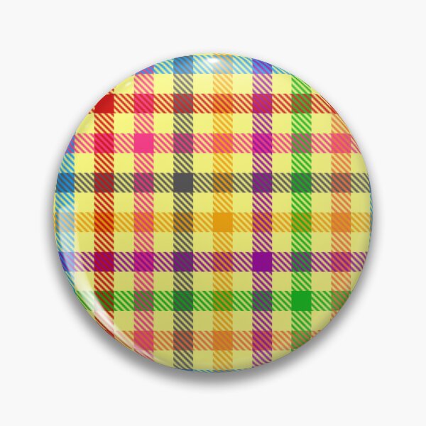 Item preview, Colorful Rainbow Gingham Plaid Design - Yellow  designed and sold by PatternTitan.