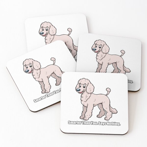 Item preview, Poodle Sticker - Smarter Than You Say Nothing - Funny Poodle designed and sold by pawdrops.