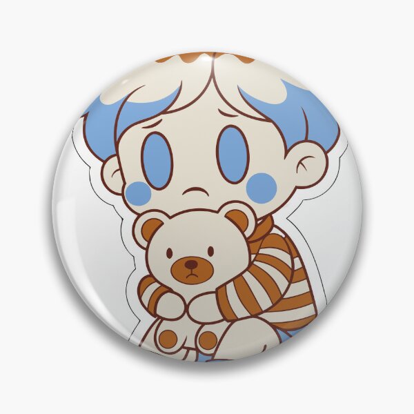 Item preview, Retro Sad Anime Baby Boy Sticker designed and sold by inkfusionhub99.