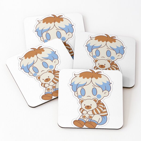 Item preview, Retro Sad Anime Baby Boy Sticker designed and sold by inkfusionhub99.