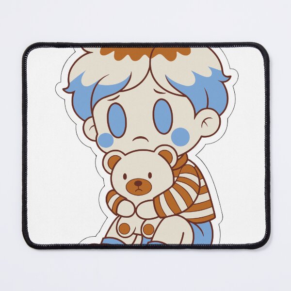 Item preview, Retro Sad Anime Baby Boy Sticker designed and sold by inkfusionhub99.