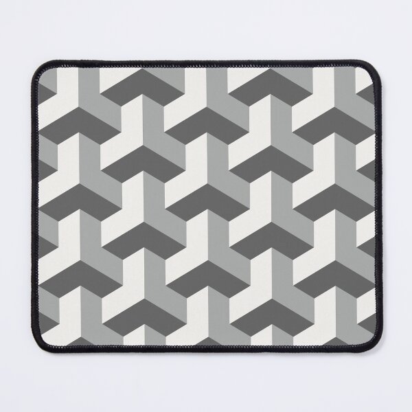 Item preview, Monochrome Geometric Cube Pattern | Modern 3D Optical Illusion Seamless Design designed and sold by Comiccraze Tees.
