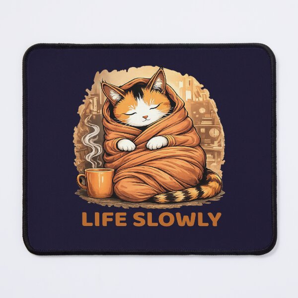 Item preview, Life Slowly: Cat, Coffee and Comfort. designed and sold by Endless7Art.