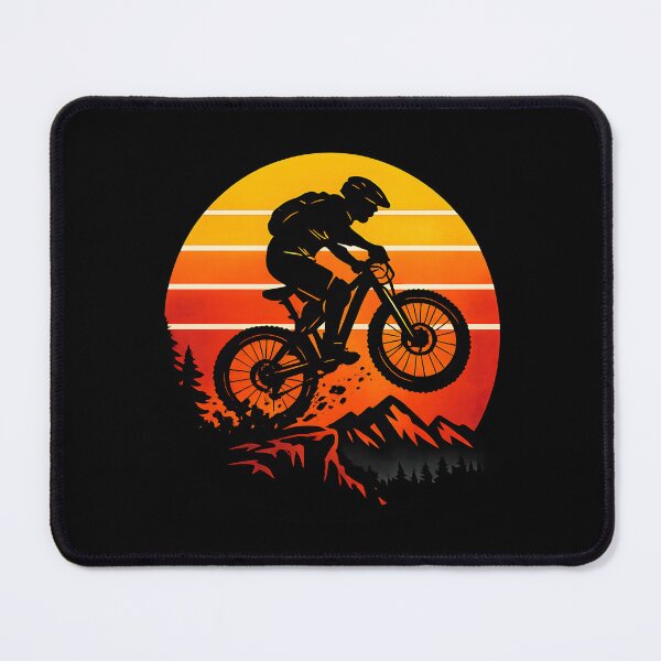 Item preview, Retro Mountain Bike Sunset Adventure designed and sold by Lizavelle.
