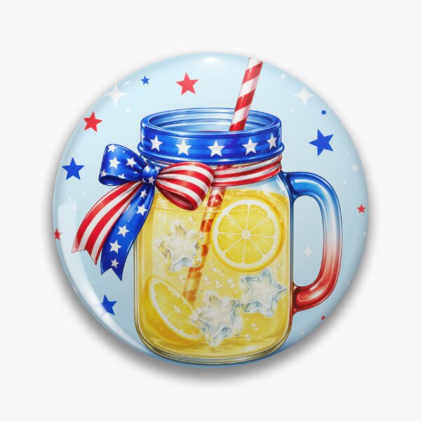 Item preview, Patriotic Lemonade Mason Jar Fourth of July designed and sold by jgvisualarts.