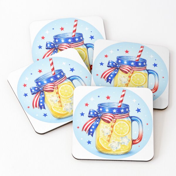 Item preview, Patriotic Lemonade Mason Jar Fourth of July designed and sold by jgvisualarts.