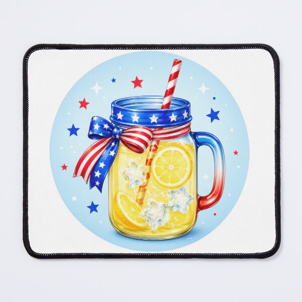 Item preview, Patriotic Lemonade Mason Jar Fourth of July designed and sold by jgvisualarts.
