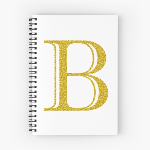 Item preview, B gold letter  designed and sold by Black-White-art.