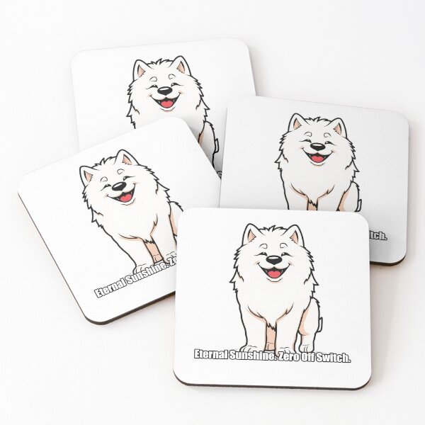 Item preview, Samoyed Sticker - Eternal Sunshine Zero Off Switch - Fluffy designed and sold by pawdrops.