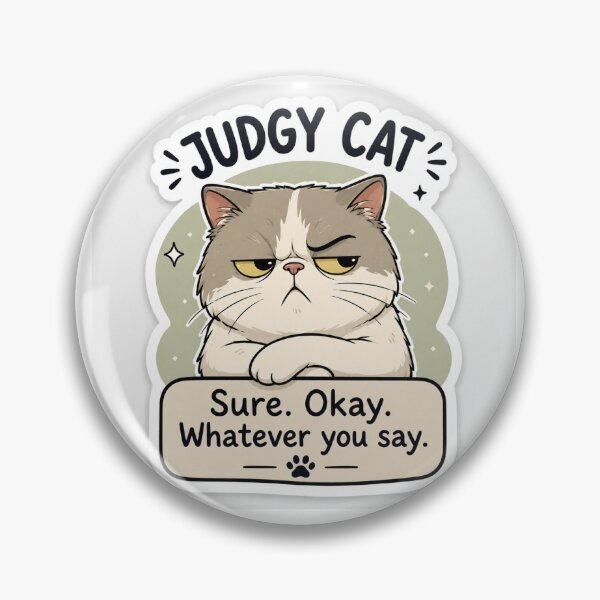Item preview, Judgy Cat designed and sold by ParthaIshani.