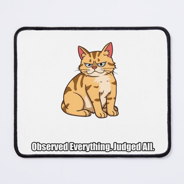 Item preview, Tabby Cat Sticker - Observed Everything Judged All - Cat Gift designed and sold by pawdrops.