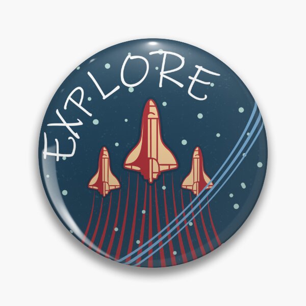 Item preview, Retro Space Shuttle Mission Patch - Explore Galaxy Rocket Graphic designed and sold by abdallatigle.
