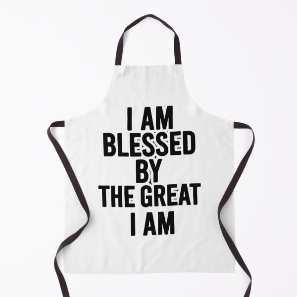 Item preview, "I Am Blessed By The Great I Am", A powerful, bold statement of faith in clean streetwear style. designed and sold by KINGDOM GOLD STUDIO.
