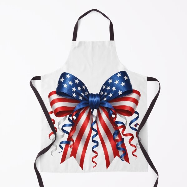 Item preview, Patriotic Bow Red White Blue Stars Streamers designed and sold by jgvisualarts.