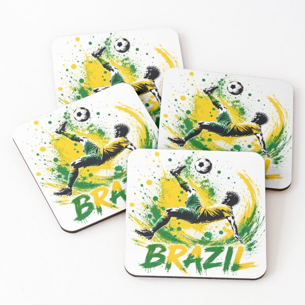 Item preview, Brazilian Football Colors Tropical Shirt | Yellow Green Soccer Pride Tee | Fan Gift Idea designed and sold by 3ac-Arts.