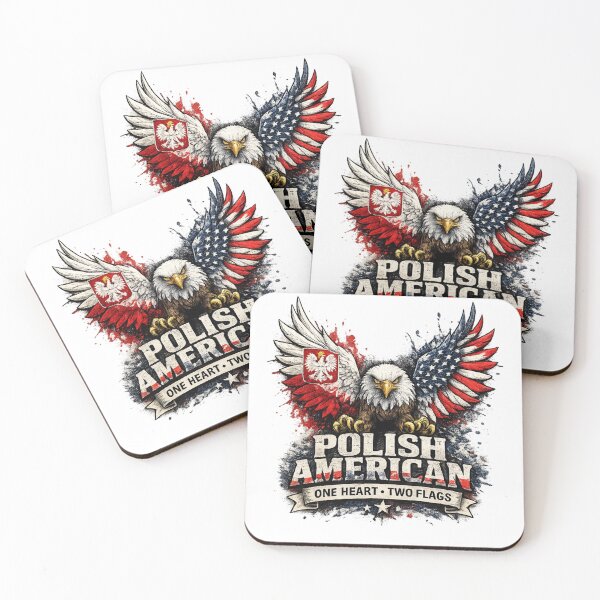 Artikelvorschau, POLNISCH-AMERIKANISCH EIN HERZ • ZWEI FLAGGEN entworfen und verkauft von GraphicGlowTeesStore.