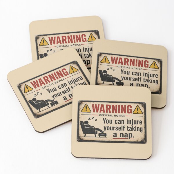 Item preview, Warning - Napping my be hazardous to your health. designed and sold by Fifty2Skidoo.