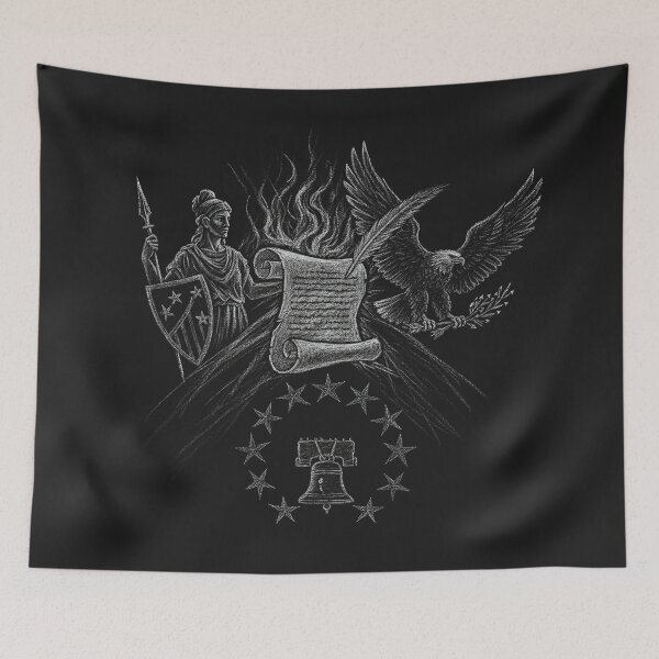 Item preview, American Heritage - Patriotic Independence Day Line Art designed and sold by Exquisite Design Studio „Paculówka”.