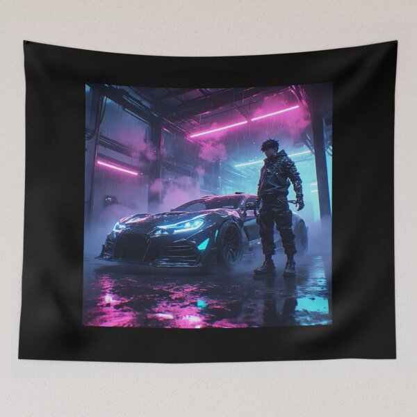 Item preview, Cyberpunk Neon Night Drive designed and sold by jmavila.