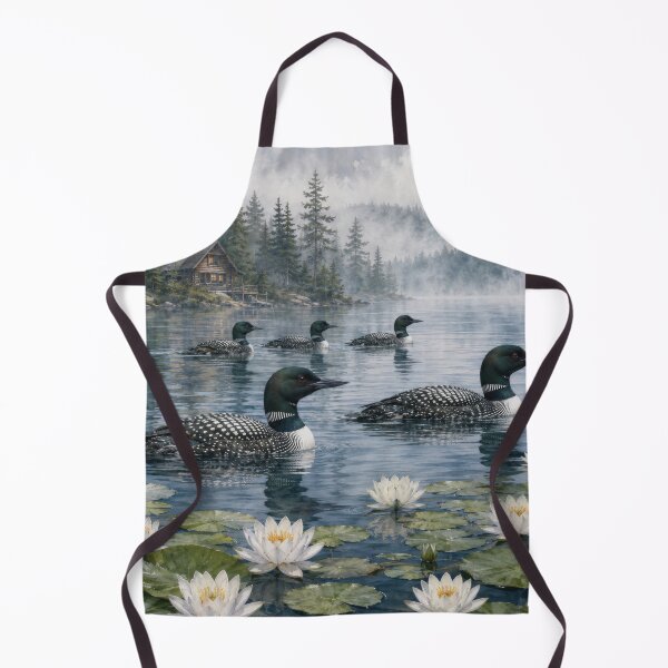 Item preview, Nature Scenic Water Lilies Pine Trees designed and sold by scicilysimonee.