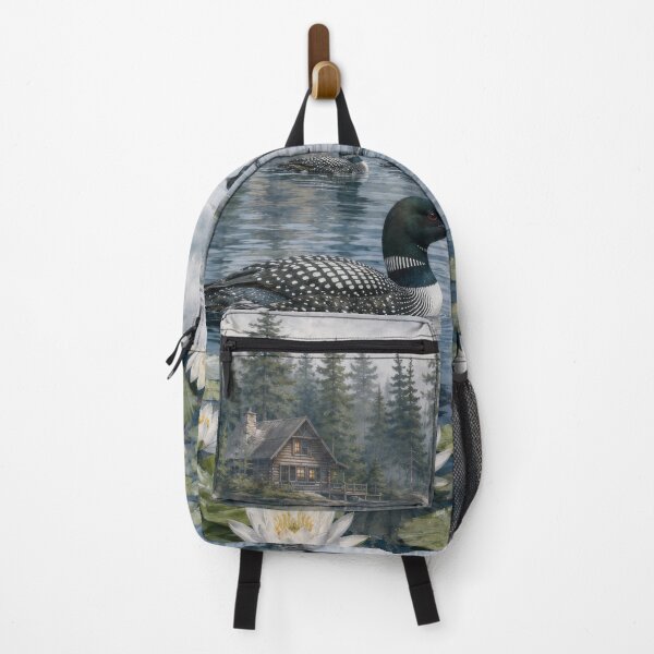 Item preview, Nature Scenic Water Lilies Pine Trees designed and sold by scicilysimonee.