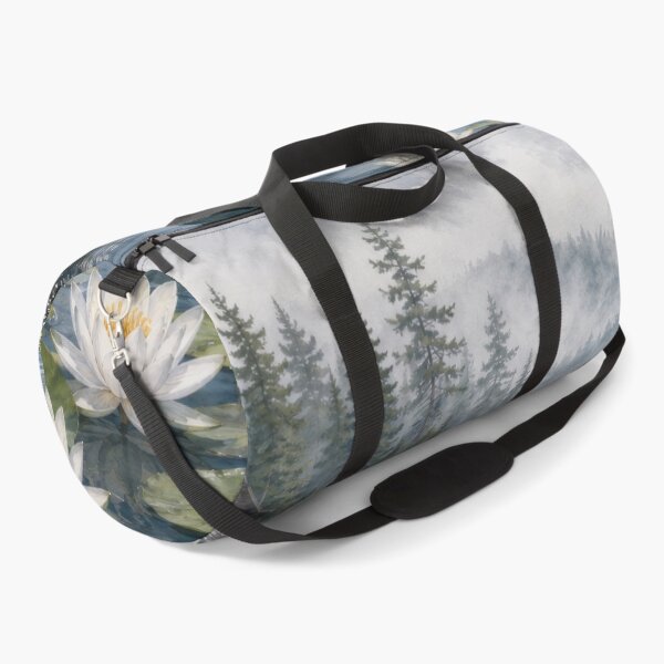 Item preview, Nature Scenic Water Lilies Pine Trees designed and sold by scicilysimonee.