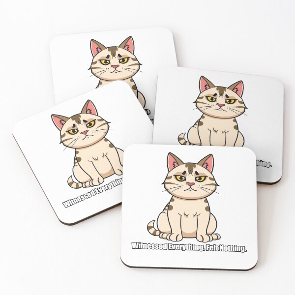Item preview, British Shorthair Sticker - Witnessed Everything Felt Nothing designed and sold by pawdrops.