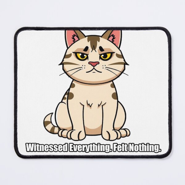 Item preview, British Shorthair Sticker - Witnessed Everything Felt Nothing designed and sold by pawdrops.