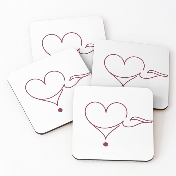 Item preview, Hubb Arabic Love Heart Calligraphy Minimal Wall Art Print designed and sold by Presshue.