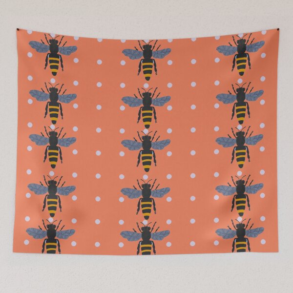 Item preview, Whimsical Bee, Honeycomb & Geometric Colourful Pattern Collection designed and sold by VirtuallyCreativ .
