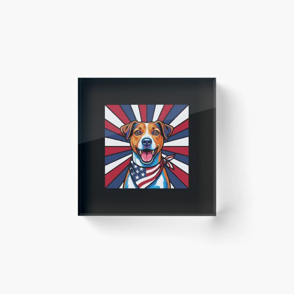 Item preview, Jack Russell Terrier 4th of July Dog – Patriotic USA Puppy Gift designed and sold by The Real Life Symphony.