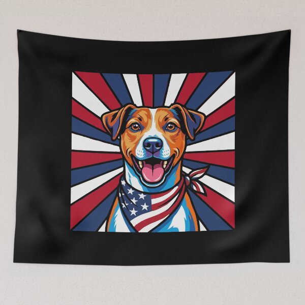 Item preview, Jack Russell Terrier 4th of July Dog – Patriotic USA Puppy Gift designed and sold by The Real Life Symphony.
