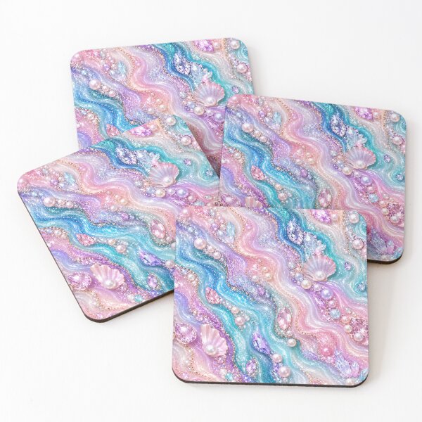 Item preview, Luxury Pearl & Crystal Fluid Art Marble designed and sold by Aramdesing.